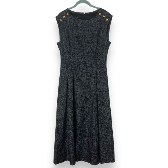 Escada Classic Fit And Flare Midi Dress Woman Size 8 - Picture 1 of 13